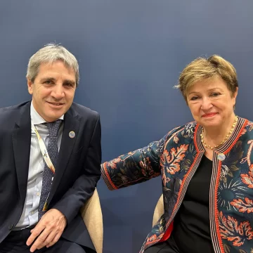 Caputo se reunió con la titular del FMI en el G20 de Río de Janeiro