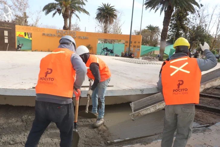 Pocito: sacarán la fuente de la plaza para ganar más espacio y seguridad