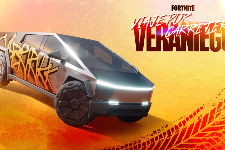 Fornite: Sumó el Cybertruck de Tesla a su lista de vehículos en el juego