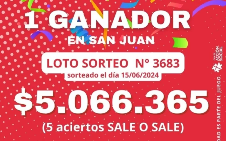 Buscan a un sanjuanino que ganó un premio millonario con el Loto y no lo reclamó