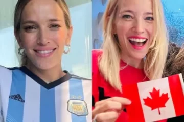 Luisana Lopilato mostró a quién alentó en el partido de Argentina contra Canadá