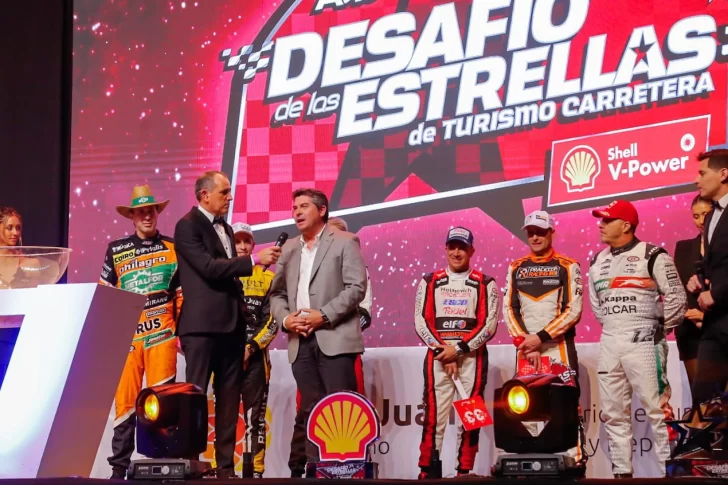 Orrego presenció el sorteo del “Desafío de las Estrellas” del TC en San Juan