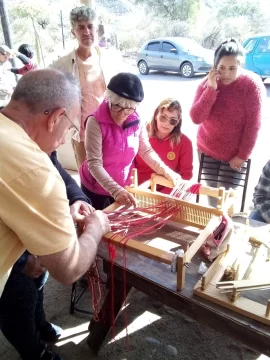 Encuentro de tejedores e hilanderos vallitos, en fotos