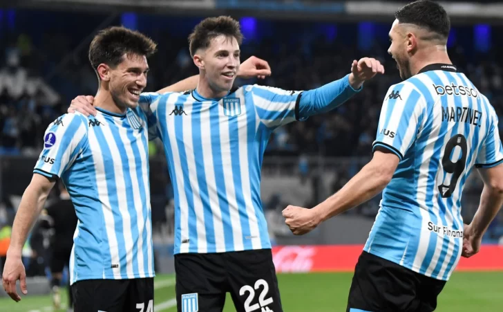 Racing ganó con una lluvia de goles