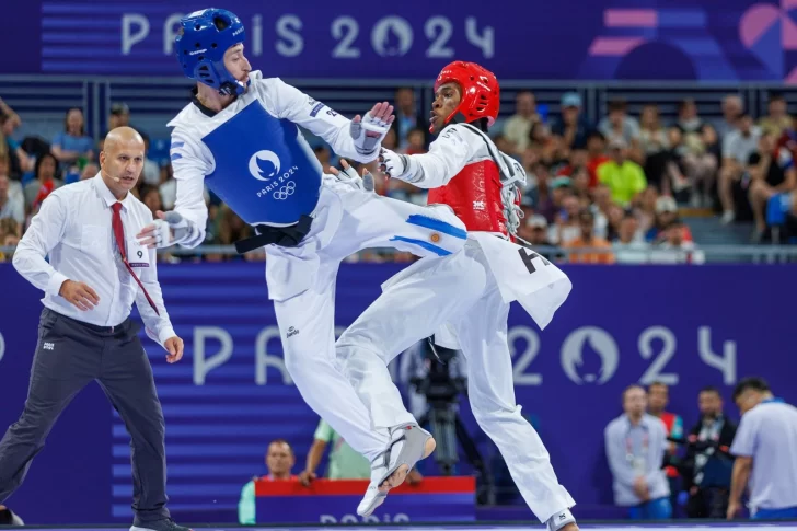 Taekwondo: Lucas Guzmán tuvo su debut olímpico pero rápidamente dijo adiós