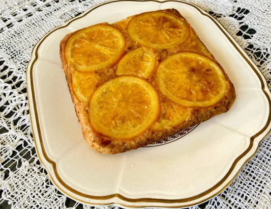 Receta de torta invertida de naranja, una deliciosa opción súper económica