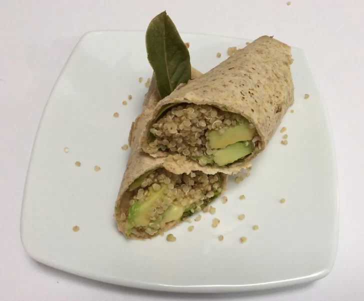 Receta nutritiva y fácil: Rapiditas de quinoa rellenas, wraps saludables