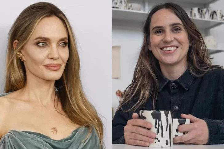 Las tazas de un argentina que se usan en el café de Angelina Jolie en Nueva York