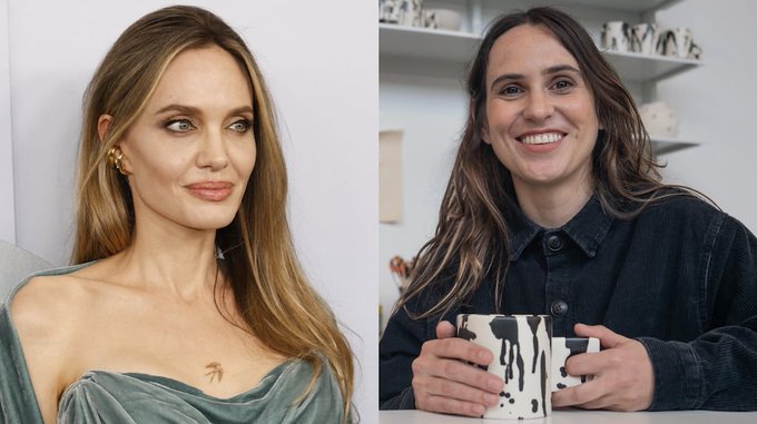 Las tazas de un argentina que se usan en el café de Angelina Jolie en Nueva York