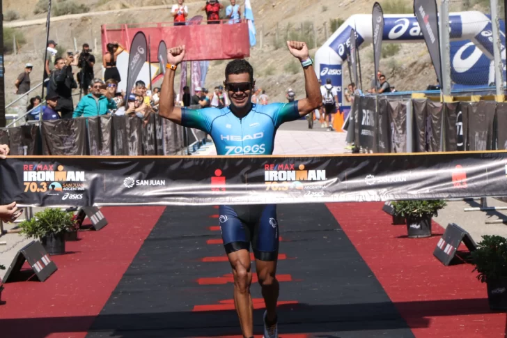 El sanjuanino que ganó el Ironman 70.3 en el 2023 con doping