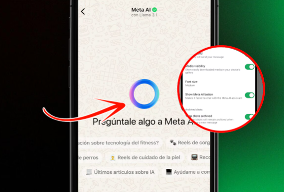 Ya se puede desactivar Meta AI con la última versión de WhatsApp