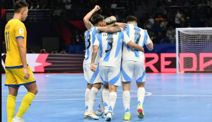 Mundial de Uzbekistán: Goleada de Argentina, que pasó a semifinales