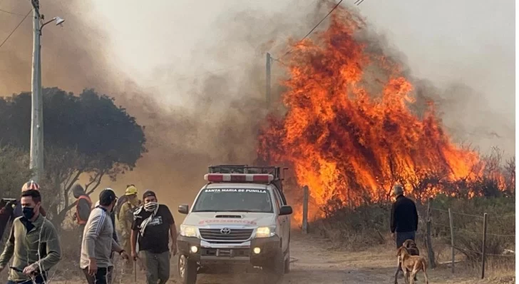 Riesgo extremo por el fuego en Córdoba