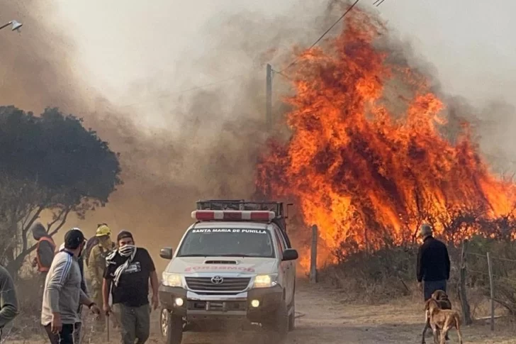 Riesgo extremo por el fuego en Córdoba