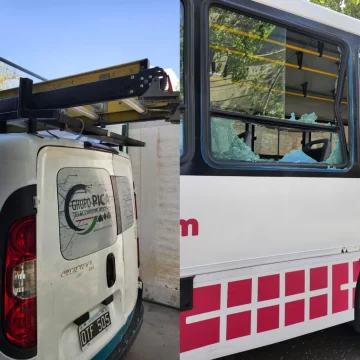 A una pasajera de colectivo le estalló en su rostro el vidrio de una ventanilla por la maniobra de una camioneta