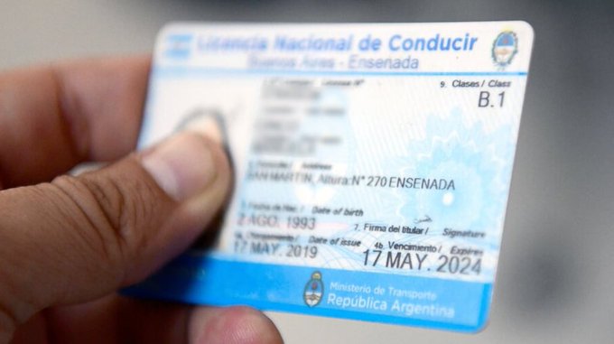 ¿En qué otros países sirve la licencia de conducir argentina?