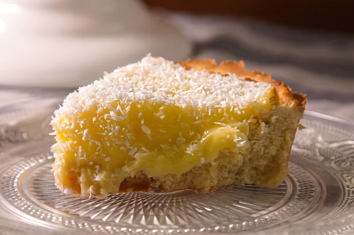 Receta de tarta de coco, rápida y fácil