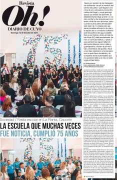 Tapa Revista Oh! 13 de Octubre de 2024