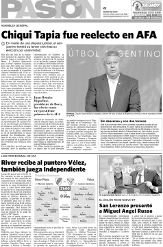 Tapa Pasión 18 de Octubre de 2024