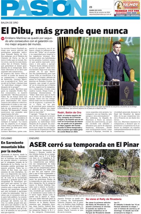 Tapa Pasión 29 de Octubre de 2024