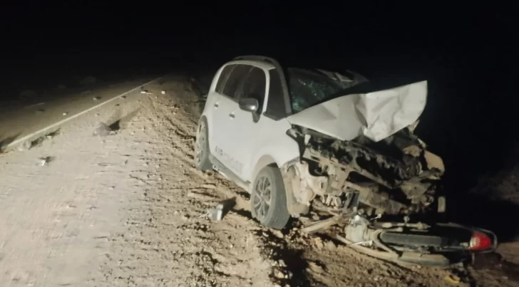 Tragedia en Iglesia: creen que un joven en auto se cruzó y mató a un motociclista