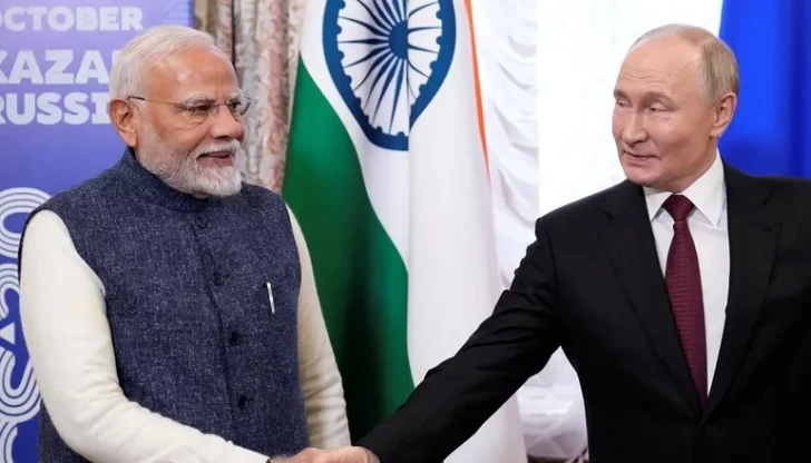 India le dice a Putin que quiere la paz en Ucrania