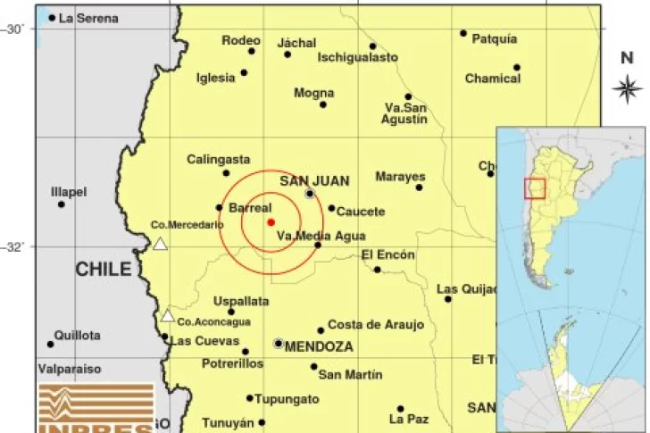 Sismo en la madrugada sanjuanina: 3,3° de Magnitud