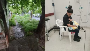 Abandonaron a un bebé en medio del temporal: un ciclista lo encontró y una policía lo amamantó