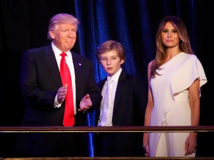 La llamativa foto del hijo de Donald Trump que se viralizó durante la celebración por el triunfo electoral