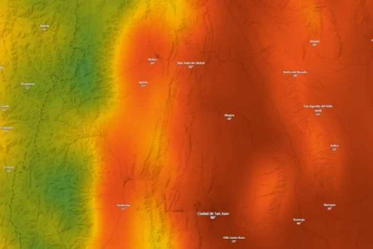 Calor extremo en San Juan, en VIVO: viernes de 40°, con una tarde ventosa