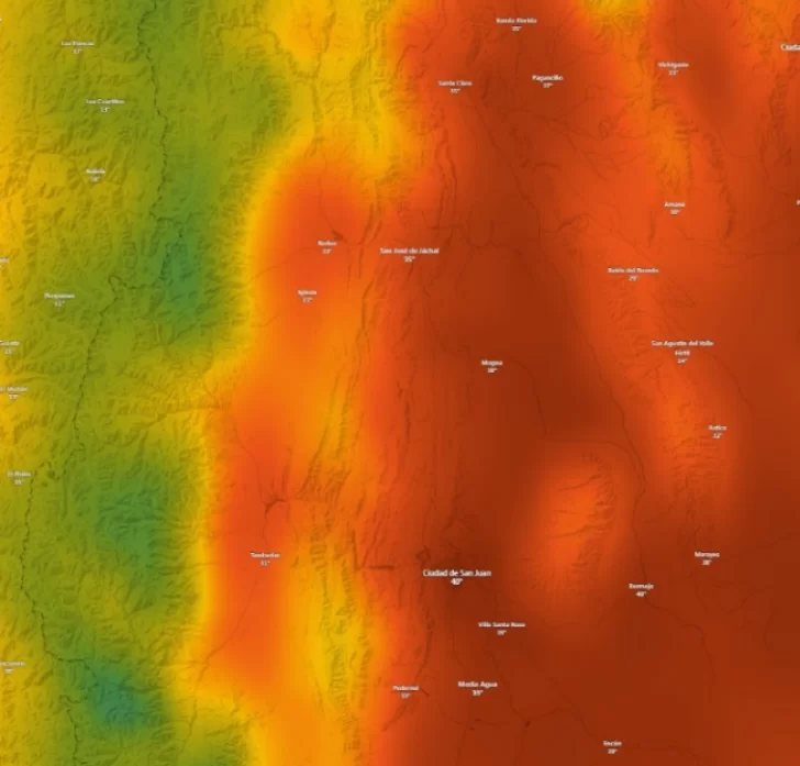 Calor extremo en San Juan, en VIVO: viernes de 40°, con una tarde ventosa