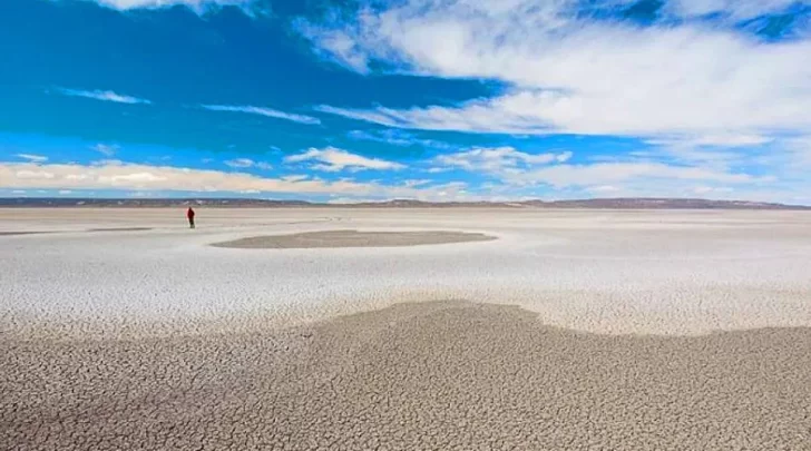 El lago patagónico que se secó por completo