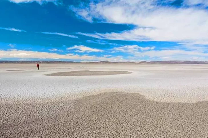 El lago patagónico que se secó por completo