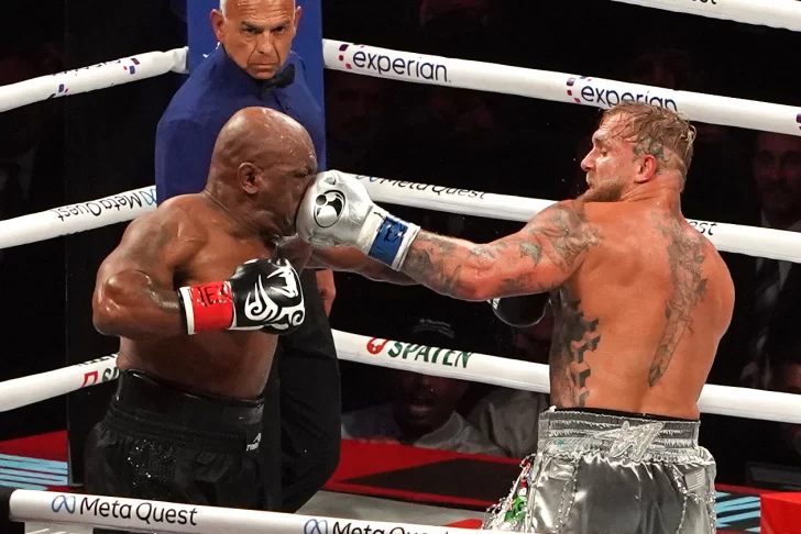 Mike Tyson cayó con Jake Paul en su regreso al boxeo tras 19 años