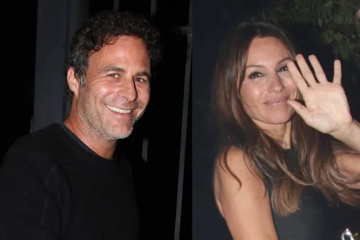 Pampita y Martín Pepa durante su primera salida de novios en la noche porteña