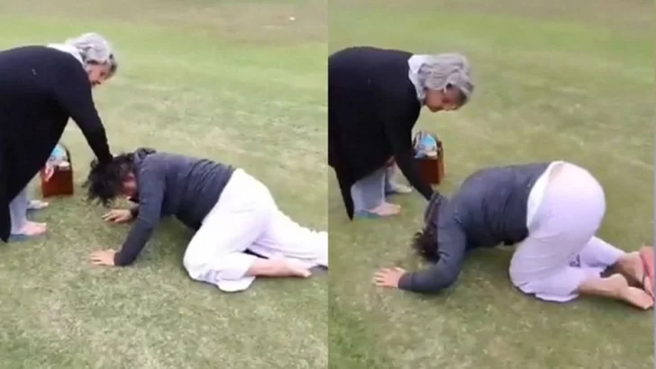 [VIDEO] Una mujer fue atacada con un palo de golf en pleno campo de juego