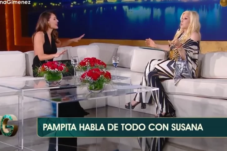 Pampita habló de todo en el living de Susana Giménez: “Nunca me imaginé que se iba a destruir todo”