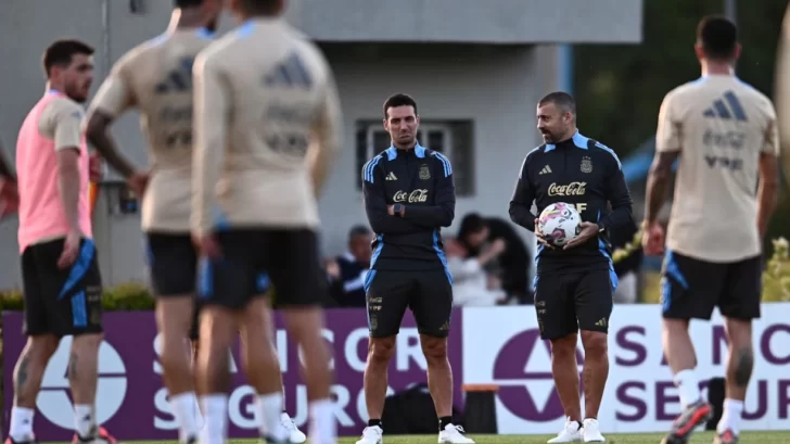 Selección: entrenamiento con plantel completo y dudas sobre el equipo que jugará ante Paraguay