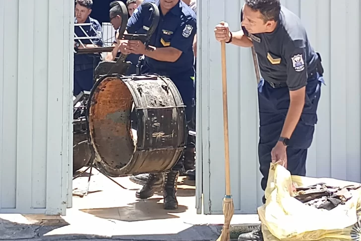 La Banda de la Policía llora su pérdida: 98% de instrumentos, incluso de 1890 y de Malvinas