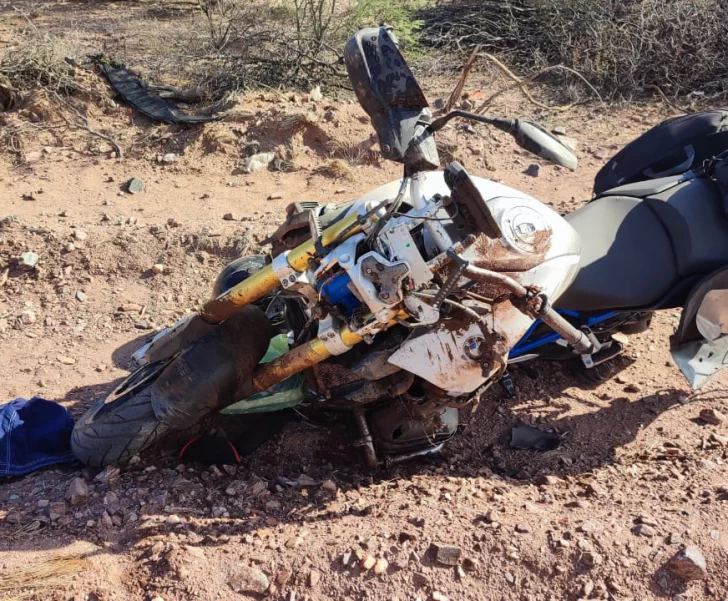 Pasó de largo en moto en una curva de la Ruta 141 y tuvo un trágico fin