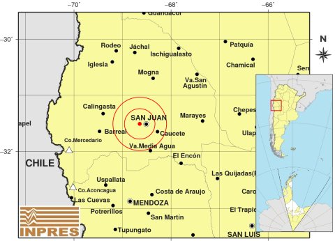 Se sintió un sismo en la madrugada sanjuanina