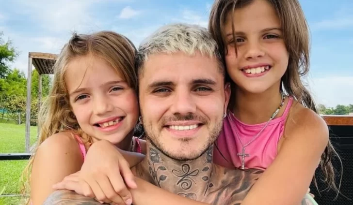 La primera foto de Mauro Icardi y el reencuentro con sus hijas tras el conflicto con Wanda Nara