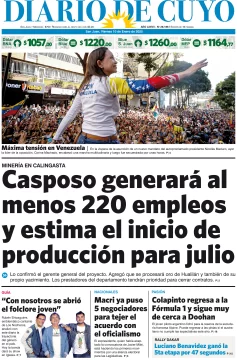 Tapa Edición 10 de Enero de 2025