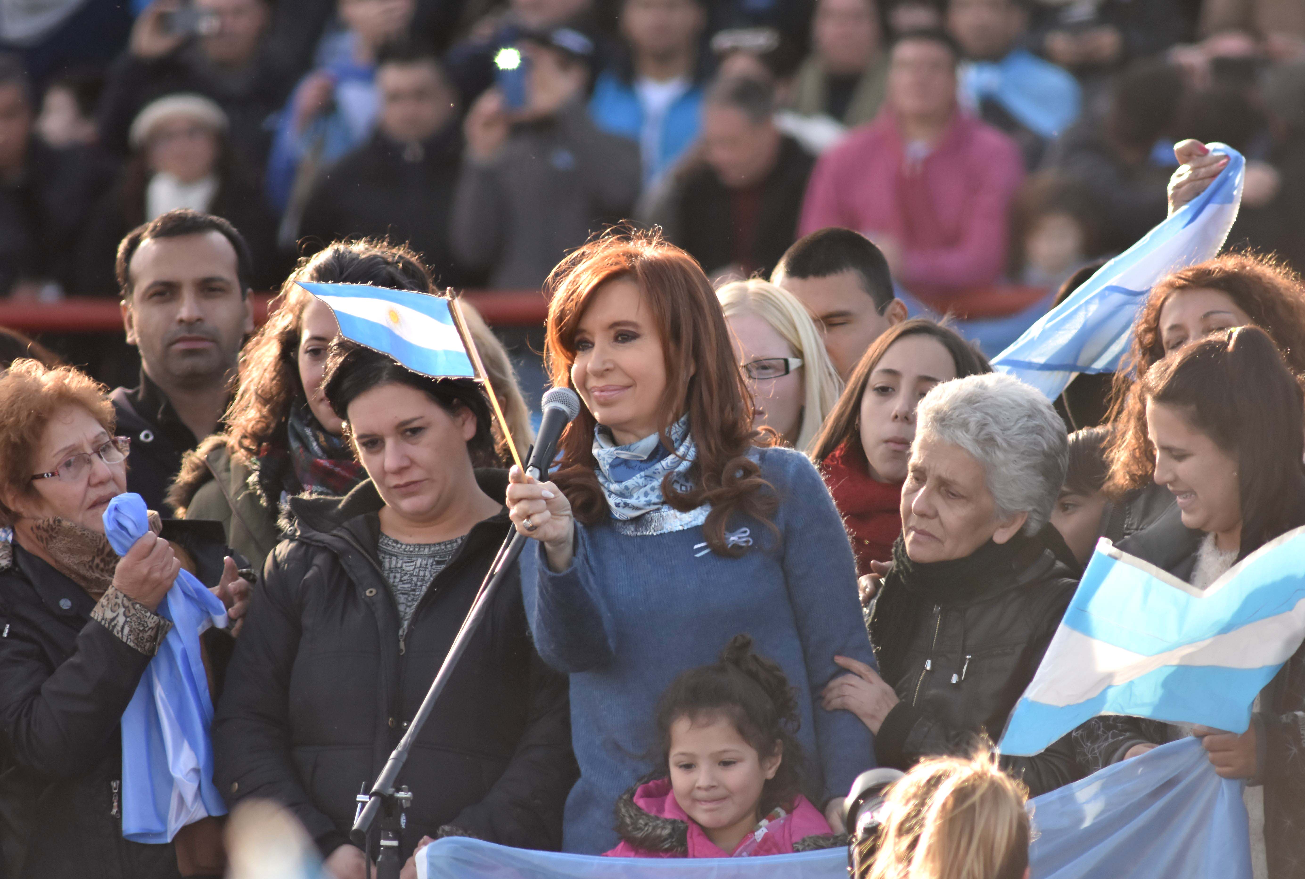 DYN26, BUENOS AIRES 20/06/17, CRISTINA FERNANDEZ DURANTE  LANZAMIENTO DE UNIDAD CIUDADANA ESTA TARDE EN EL ESTADIO DE ARSENAL.FOTO.DYN/EZEQUIEL PONTORIERO