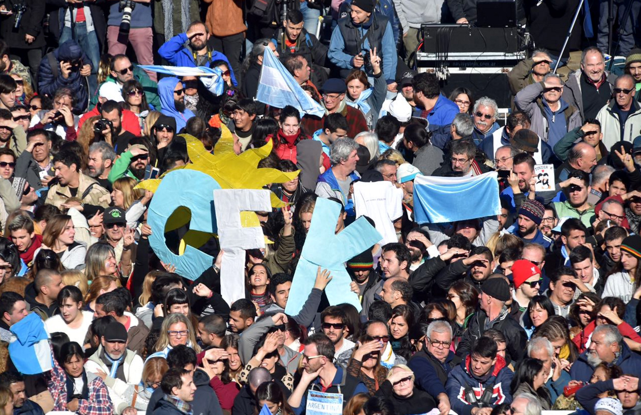 DYN15, BUENOS AIRES 20/06/17, ACTO DE UNION CIUDADANA EN EL ESTADIO DE ARSENAL.FOTO:DYN/TWITTER LA CAMPORA